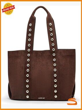 Tote Bag with Studs - Shoulder Bag Medium Polyester